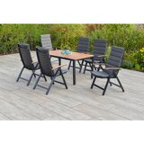 Gardenson VRTNA GARNITURA ASTROS aluminij barve grafita, naravne barve Cene