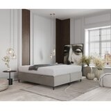 Maison de Rêve Kremno bela oblazinjena zakonska postelja s prostorom za shranjevanje 200x200 cm Tate – | Shoptok.si