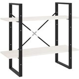 Ormarić za knjige s 2 razine bijeli 80 x 30 x 70 cm od borovine | shoptok.hr