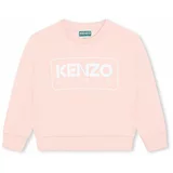 Kenzo Kids Otroški bombažen pulover roza barva