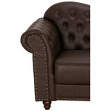Livetastic Zofa Chesterfield Christel, Rjava, Videz Usnja | Shoptok.si