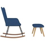  Gugalni stol s stolčkom modro blago, (20939385) | Shoptok.si