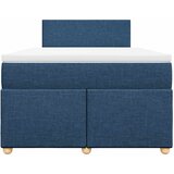  Krevet s oprugama i madracem plavi 120 x 190 cm od tkanine | shoptok.hr