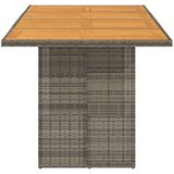  Vrtni stol s pločom od drva bagrema sivi 190x80x75 cm poliratan | shoptok.hr