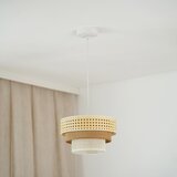  Brilagi - Visilica na sajli CEDAR LUNETA 1xE27/15W/230V, prečnik 25 cm, ratan/braon/krem | Eponuda.com