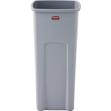 Rubbermaid Zbiralnik surovin UNTOUCHABLE®, prostornina 87 l, kvadratne oblike, siv | Shoptok.si