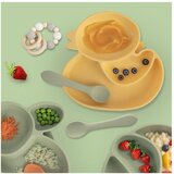 Orion Žuti silikonski dječji tanjur 19x19,5 cm Chicken – | shoptok.hr