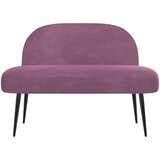  Oblikovana klupa s naslonjačem Ljubičasta 110 x 60 x 76 cm | shoptok.hr