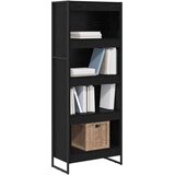 vidaXL Ormarić za knjige Crni hrast 80 x 30 x 155 cm Konstruirano drvo | shoptok.hr