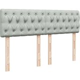  Krevet s oprugama i madracem svjetlosivi 140x200 cm baršunasti | shoptok.hr