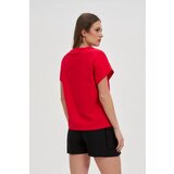 Marisse Red Cotton T-Shirt | shoptok.hr