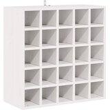  Stalak za vino 2 pcs Bijelo 56 x 25 x 56 cm Čvrsto borovo drvo | shoptok.hr