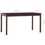  Blagavaonski stol tamnosmeđi 140 x 70 x 73 cm od borovine | Eponuda.com