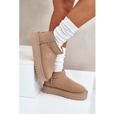 Boto Women's Suede Snow Boots On Platform Beige Nereviana | ePonuda.com