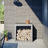  Stalak za drva za ogrjev 60 x 40 x 60 cm od nehrđajućeg čelika | shoptok.hr