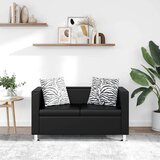  Dvosjed od umjetne kože crni | shoptok.hr