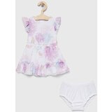 Guess Obleka za dojenčka roza barva | Shoptok.si
