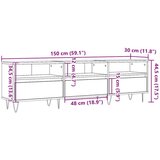 vidaXL TV omarica starinski les 150x30x44,5 cm inženirski les | Shoptok.si