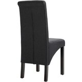  Jedilni stoli 4 kosi temno sivo blago, (20699667) | Shoptok.si