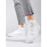 SHELOVET High sneakers white