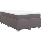 vidaXL Krevet s oprugama i madracem sivi 120x190 cm od umjetne kože | shoptok.hr