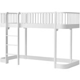 Oliver Furniture® krevet na kat original low loft bed 90x200 white | shoptok.hr