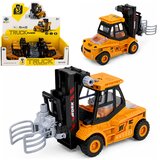  Construction Vehicle Forklift With Adjustable Gripper Lights Sounds Yellow 1:43 | Shoptok.si