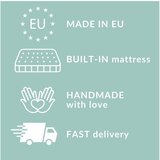 Maison de Rêve Modra boxspring postelja s prostorom za shranjevanje 180x200 cm Passion – | Shoptok.si