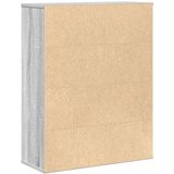 vidaXL Knjižna omara siva sonoma 60x24x76,5 cm inženirski les | Shoptok.si