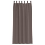 vidaXL Zavjese sa zavjesama 2 pcs Tamno smeđa 260 x 140 cm Poliester | shoptok.hr