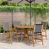 vidaXL 5-dijelni vrtni blagovaonski set od masivnog bagremovog drva | shoptok.hr