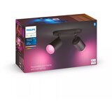 Philips - LED RGBW prigušiva spot svetiljka Hue FUGATO 2xGU10/4,2W/230V crna | Eponuda.com