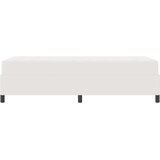 vidaXL Konstrukcija postelje z vzmetnico krema 90 x 190 cm blago, (5000123851) | Shoptok.si