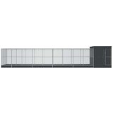 vidaXL Kavez za ptice s produžetkom srebrni 1118x303x216 cm čelični | shoptok.hr