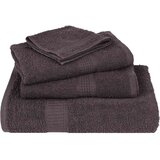 vidaXL Brisače za savno 4 kos FROGN antracit 80x200 cm 100% bombaž | Shoptok.si