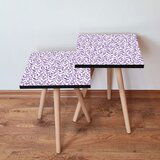 Hanah home 2Shp247 - purple purplewhite nesting table (2 pieces) | ePonuda.com