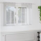 vidaXL Zavese z zavesami 2 pcs Svetlo siva 140 x 140 cm Poliester | Shoptok.si