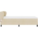  Krevet s opruga kutije s uzglavljem Krema 90 x 200 cm tkanina | shoptok.hr