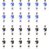 Figure Igralci za namizni nogomet za 12,7 mm palice 22 kosov | Shoptok.si