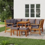  9-dijelni vrtni blagovaonski set s jastucima od bagremovog drva | shoptok.hr