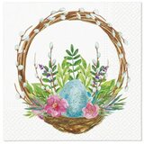  Decoupage salvete - Easter basket catkins - 1kom KORISTI SE Cijene