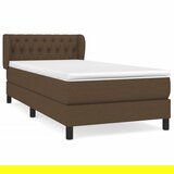 Maison Chic Box spring postelja - Vzmetna postelja z vzmetnico temno rjava 100x200 cm blago SL19721, (21893598) | Shoptok.si