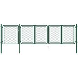  Dvorišna vrata - Vrtna vrata Čelik 400x100 cm Zelena - 400 x 100 cm Cijene