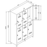 Hanah home ormarić za skladištenje Js1025 light grei | ePonuda.com