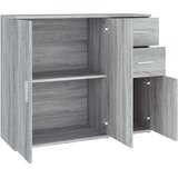  Komoda siva sonoma 91x29,5x75 cm inženirski les | Shoptok.si