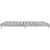 vidaXL Posteljni okvir betonsko siv 120x200 cm inženirski les | Shoptok.si