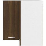 Viseći kutni ormarić boja smeđeg hrasta 57 x 57 x 60 cm drveni | shoptok.hr