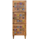 Highboard s vratima Prirodna 40 x 33 x 110 cm Čvrsto drvo manga | shoptok.hr