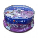 Verbatim DOUBLE LAYER PRINTABLE 8.5GB DVD+R DL 8X 43667 disk Cene