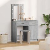  Toaletni stol 2 kom. Siva 50 x 41 x 135 cm Konstruirano drvo Cijene